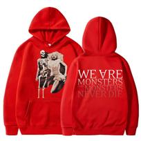 Lady Gaga The Mayhem Ball Tour 2025 Vintage Hoodies Little Monsters Gothic Hip Hop Trend Sweatshirt Men's Fleece Loose Tracksuit S