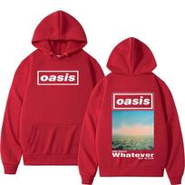 British Band O-Oasis Whatever 2024 Tour Album hoodies Men Women Hip Hop Fashion Vintage Oversized Sweatshirt Pullover Streetwear S