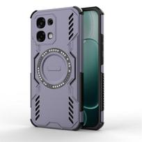 Oppo A6 Pro dėklas Oppo A6 Pro dėklui Anti-knock Kietas šarvuotas Magnetinis adsorbcijos Belaidžio įkrovimo galinis dangtelis Oppo A6 Pro dėklui Oppo A6 Pro 4GGlobal violetinė