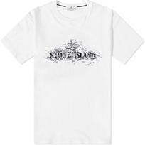 Stone Island Ss23 Solid Color Pique Effect Printed Short Sleeve T-Shirt Men Tops White 78152NS90-V0001 L