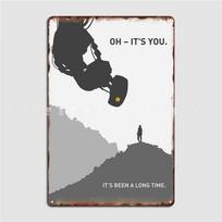 Portal 2 Minimalist Quote Poster Metal Plaque Wall Pub Mural Design Plaques Tin Sign Poster 20x30cm