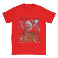 Men T-Shirt Terrifier  Vintage 100% Cotton Tees Short Sleeve Horror Movie T Shirts Round Neck Clothes Gift Idea S