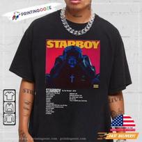 The Weeknd Starboy Albumo Turas Prekės Unisex Dydis S-5XL Unisex Marškinėliai S