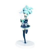 20CM Anime Hatsune Miku X Cinnamoroll Figūrėlė Anime Aksesuaras Kolekcionuojamas Modelis Dekoratyvinis Papuošalas Vaikams Kawaii Dovana white