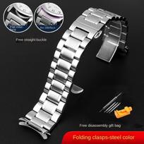 Stainless Steel Watchband Curved Strap For Casio EFV-540 BEM501/506 EFB-660 BEM-506 ECB900 Men's Bracelet Wristband 20mm 22mm 22mm