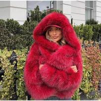 New imitation fox fur jacket women's tide artificial fur autumn and winter thickened fashion fur fur top S bordinė