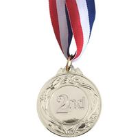 5cm Gold/Silver/Bronze Medal Award Medals with Neck Ribbon Metal Winner Medals Competition Medals for Marathon Ball Games sidabras