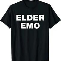 Elder Emo Funny Scene Kid Punk Alt Alternative Metal Music T-Shirt S juoda