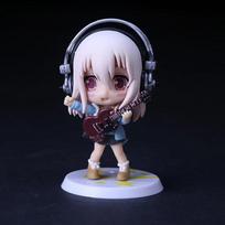 10CM Anime Figūrėlė Super Sonico Darbinis Maudymosi Kostiumas Kostiumas Važiuoklė Q Versija Modeliai Lėlės Žaislas Dovana Kolekcijai Dėžutėje Ornamentas PVC Audinys No box