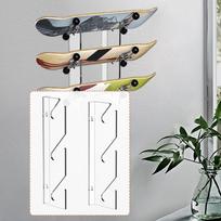 3-tier Wall-mounted Skateboard Rack, Ideal for Storage And Organization