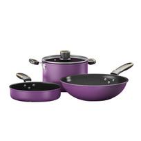 IBF Deep Purple Stir-fry Cooking 3-Piece Set