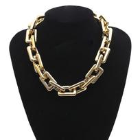 Punk Hip Hop Choker Chunky Chain Necklace Statement Charm papuošalai auksas