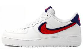 Nike Air Force 1 Low 3D Chenille Swoosh White Red Blue 823511-106 45