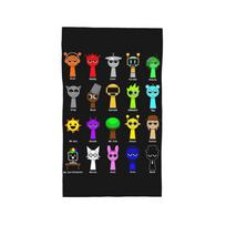 All my Sprunki game toys Soft Face Towel Quick Dry Pool Bath Cotton Towels Absorbent Quick W40*H60(CM)