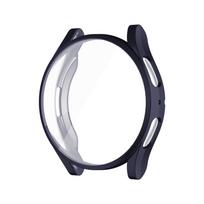 Soft TPU Case for Samsung Galaxy Watch 4/5/6/7 40mm 44mm Screen Protector All-Around Protective Cover for Watch 6 47mm 43mm for Watch 6 43mm vidurnakčio mėlyna spalva