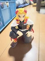 SEGA Demon Slayer Kimetsu no Yaiba Chokonose Premium Figure Kyojuro Rengoku Pillar Meeting geltona