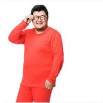 Žieminiai vyriški 7XL šilti šiluminiai apatiniai vyriški laisvi elastingi vienspalviai viršutinių ir kelnių rinkinys XL raudona