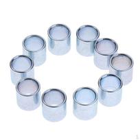 10 Pieces 10mm Inline Skate Roller Skating Wheels Spacers Bearings white