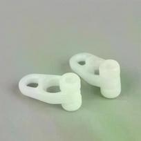 50 vnt. lengvo karnizo slankiklio ratukas kabliuko tipo Universalus tiesus karnizas lenktas karnizas slankiklis karnizo kabliuko žiedas 50pcs white