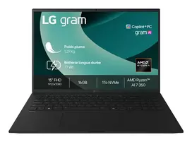 LG 15Z80T-G.AZ78F 15.6 inch Intel Core Ultra 7 155H 16GB RAM 1TB SSD Windows 11 Home Obsidian Black