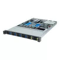 GIGABYTE R163-Z32-AAC1 1U Rack Server Barebone, Single Socket SP5, AMD EPYC 9004, 12x DDR5, 4x 2.5 inch Hot-Swap, 2x 800W Platinum