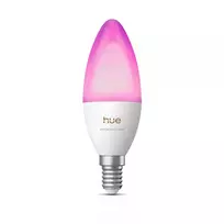 Philips Hue White and Color Ambiance B39 Candle Bulb E14 5.3W 470lm Bluetooth Zigbee 1-Pack