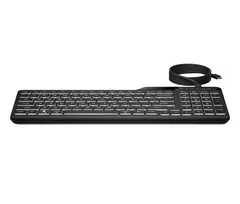 HP 400 Compact Wireless Keyboard - 2-Zone Layout - Black
