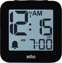 Braun BC 25 BP-DCF radijo bangomis valdomas žadintuvas su balsu, juodas (60077)