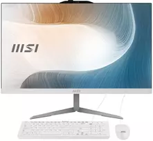 MSI Modern AM242 1M-2024XFR All-in-One PC, 23.8 inch Full HD IPS, Intel Core 5 120U, 8GB DDR5, 512GB SSD, FreeDOS, Black & Silver
