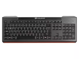 COUGAR 200K klaviatūra - pilnas LED apšvietimas - žirklinio mechanizmo membrana - laidinė USB - juoda