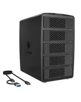 ICY BOX IB-RD3705-CU3 RAID sistema 5x 2.5/3.5 SATA HDD iki USB 3.2 Gen 1, 5Gbps, RAID 0/1/10/3/5/Single/Large/Clone