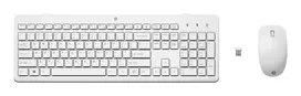 HP 230 belaidis pelės ir klaviatūros rinkinys - juoda - QWERTY pilno dydžio - RF 2.4 GHz - Optinė 1600 DPI - Atspari išsiliejimui