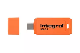 Integral CLE USB 128GB USB-C 3.2 Gen 1 Drive Orange