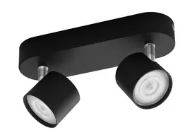 Philips Star Spot 2 juodas 1000lm LED lubinis/sieninis prožektorius