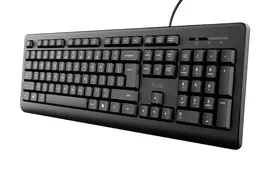 Trust Primo klaviatūra, laidinė USB, QWERTY, juoda, 104 klavišai, atspari išsiliejimui