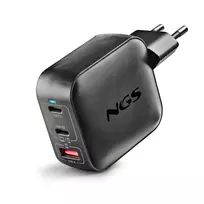 NGS BUD TINY 100W GaN USB-C Charger 2x USB-C + 1x USB-A Black