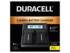 Duracell LED Dual DSLR Battery Charger for Canon LP-E6 LP-E6N LP-E6NH