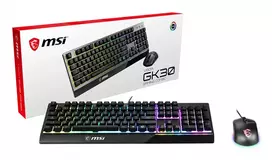 MSI Vigor GK30 Combo RGB Gaming Keyboard and Mouse Set, Black