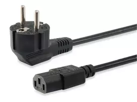 Equip 112121 - 3 m - Schuko Type F į IEC C13 maitinimo laidas - H05VV-F3G - 250 V - 10 A - Juoda