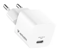 Verbatim Essentials 20W USB-C Power Delivery Wall Charger Black