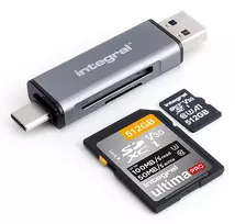 Integral USB 3.2 Gen 1 3.1 Gen 1 3.0 Card Reader