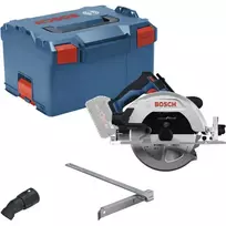 Bosch Professional GKS 18V-68-2 belaidis rankinis diskinis pjūklas, 18V, 190 mm diskas, Solo (be akumuliatoriaus ir įkroviklio), mėlynas/juodas, L-BOXX dėkle
