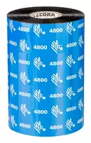 Zebra 4800 Series Resin Ribbon, 156mm x 450m, Black, 25.4mm Core, 12 Rolls/Box