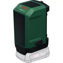 BOSCH POWERTOOLS UniversalSpeaker 18V-1 (Žalia/Juoda, Bluetooth, USB-C, Be Akumuliatoriaus, POWER FOR ALL ALLIANCE)