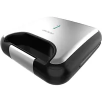 CECOTEC Rock'nToast Classic+ Sumuštinių Kepimo Aparatas (Nerūdijantis Plienas/Juoda, 800 W, 2 Asmenims)