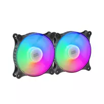 Mars Gaming MF-DUO 2x 120mm ARGB ventiliatorių rinkinys (juodas)