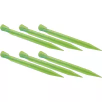 High Peak Plastic Tent Peg Glow Worm, 6 vnt. (šviesiai žalia, 20 cm)
