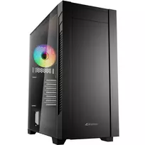 Sharkoon S25-W2 ARGB Black Tempered Glass Midi Tower Case (Model 2026)