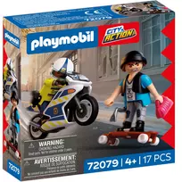 PLAYMOBIL 72079 City Action Policininko motociklo gaudynės