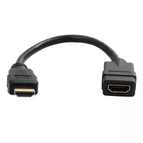 StarTech.com 6 in HDMI Extension Cable, Short - 4K 30Hz, Gold Plated, Black